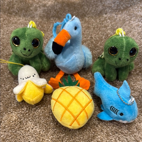 Other - Colorful Plush Keychain Set